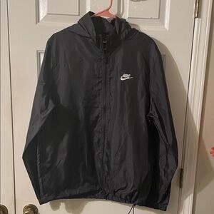 Men's Black Nike Windbreaker Jacket Size Large